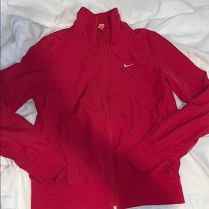 Red Nike windbreaker